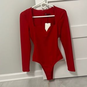 Zara red bodysuit size S
